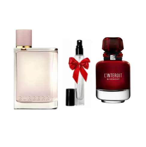 PACK 10ML BURBERRY HER + 10ML L'INTERDIT ROUGE + 10ML GRATUIT