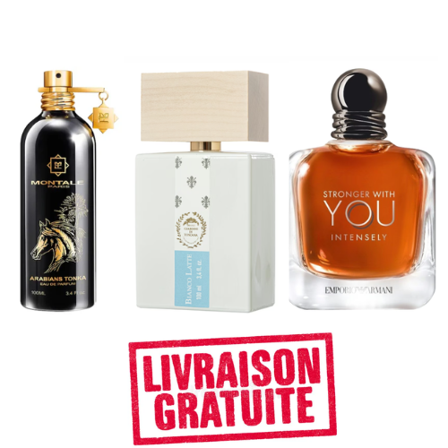 Pack 10ml you intensely + 10ml bianco latte + 10ml arabians tonka