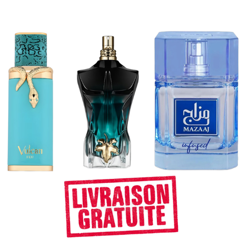 Pack 10ml Vulcan Feu + 10ml Mazaj + 10ml le beau le parfum