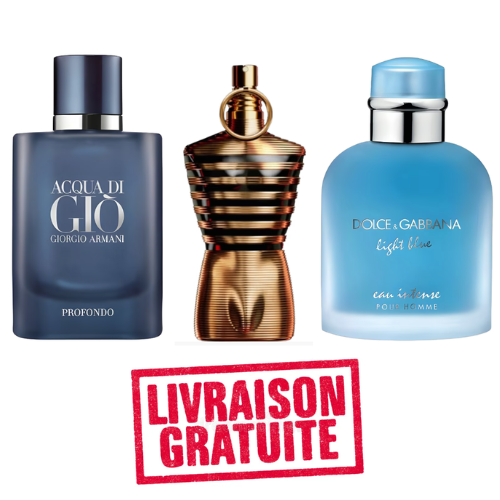 Pack 10ml DG Light Blue + 10ml Acqua di Giò Profondo + 10ml Le male elixir