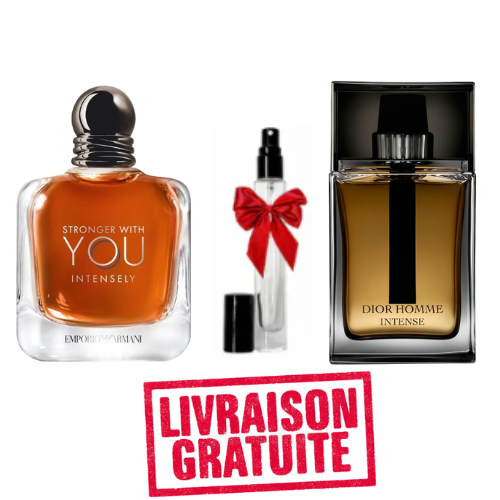 Pack 10ml stronger with you intesely + 10ml dior homme intense + 10ml gratuit